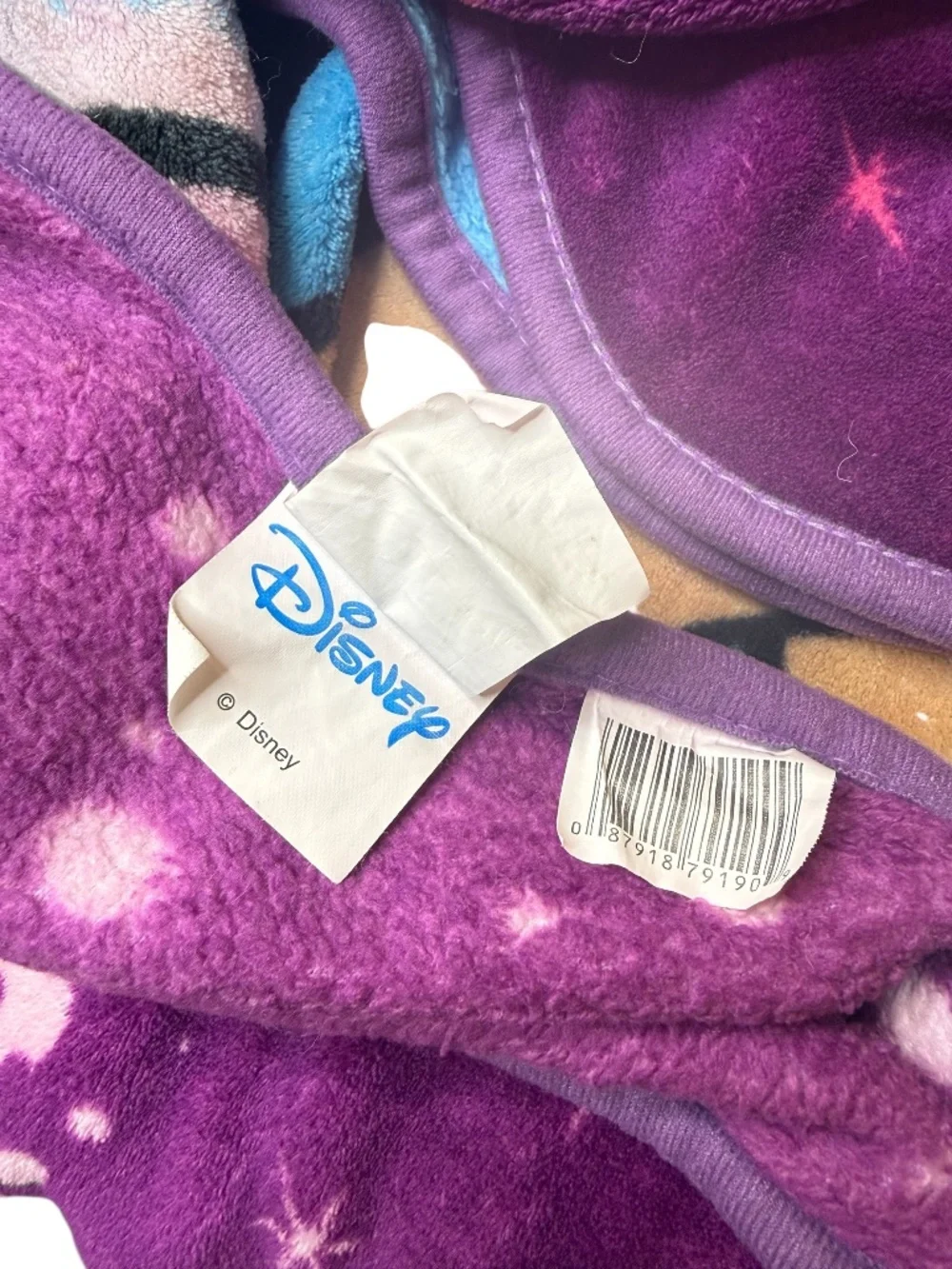 Disney Tinker Bell Believe Plush Throw Blanket in Purple, Green, Blue, Yellow